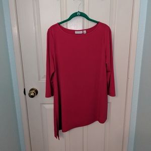 Pink tunic, 3/4 sleeve
